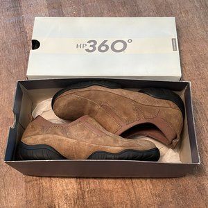 EUC Hush Puppies Women's Size 8M Brown Suede HP360 Slip On Shoes